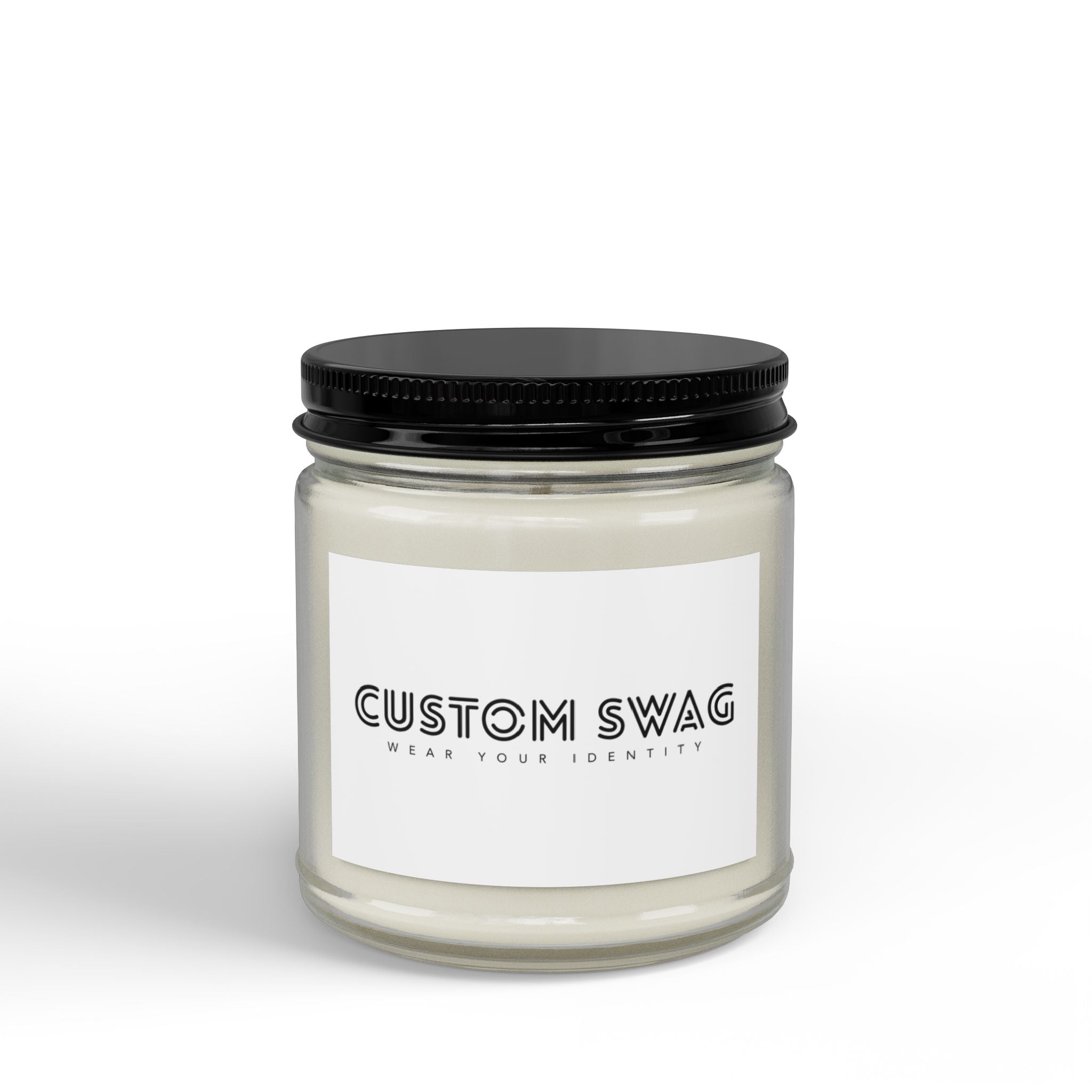 Scented Soy Candle – Amber Jar with Black Lid (4oz & 9oz)
