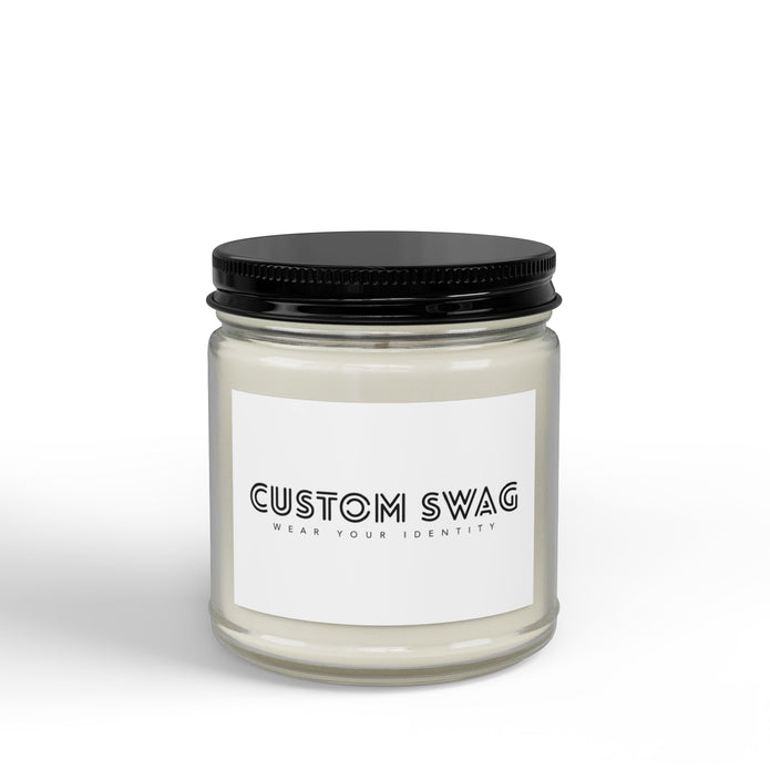 Scented Soy Candle – Amber Jar with Black Lid (4oz & 9oz)