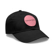 Leather Patch Dad Hat — Custom Swag Embroidered Round Patch
