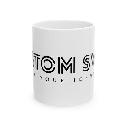 Custom Logo Ceramic Mug (11oz, 15oz) – Personalized Branding Coffee Cup