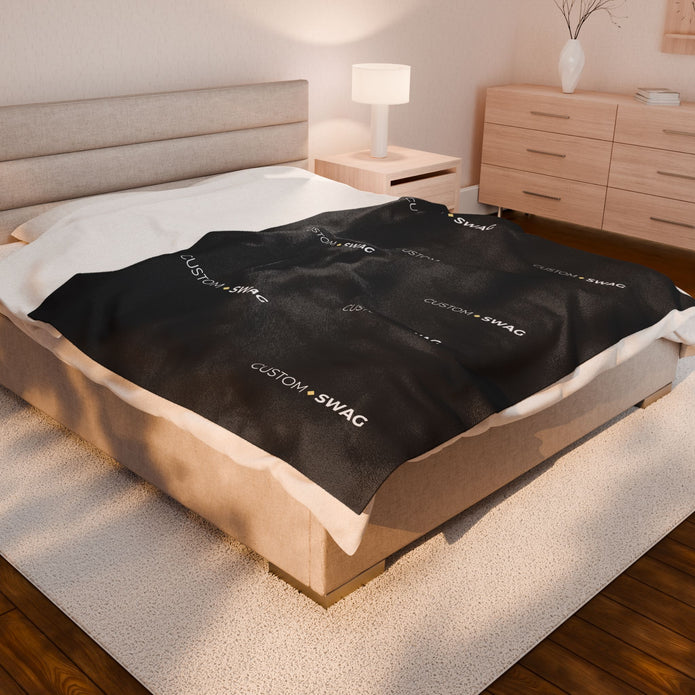 Velveteen Plush Blanket — Soft Luxe Throw for Cozy Home, Bed & Travel