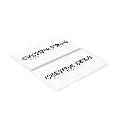 Business Cards — Minimal Black & White Vertical Custom Swag Cards