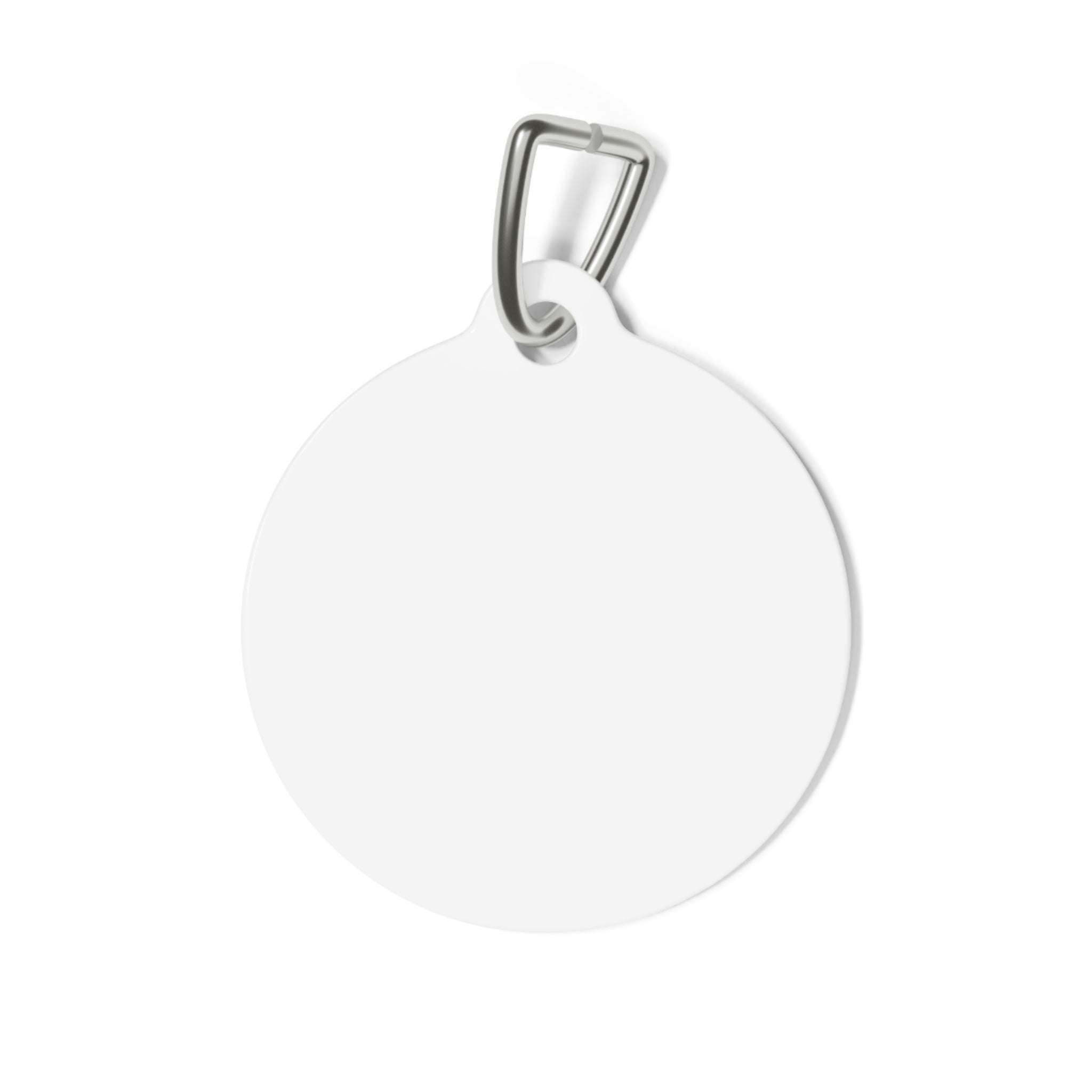 Custom Pet ID Tag — Round Personalized Name & Contact Tag