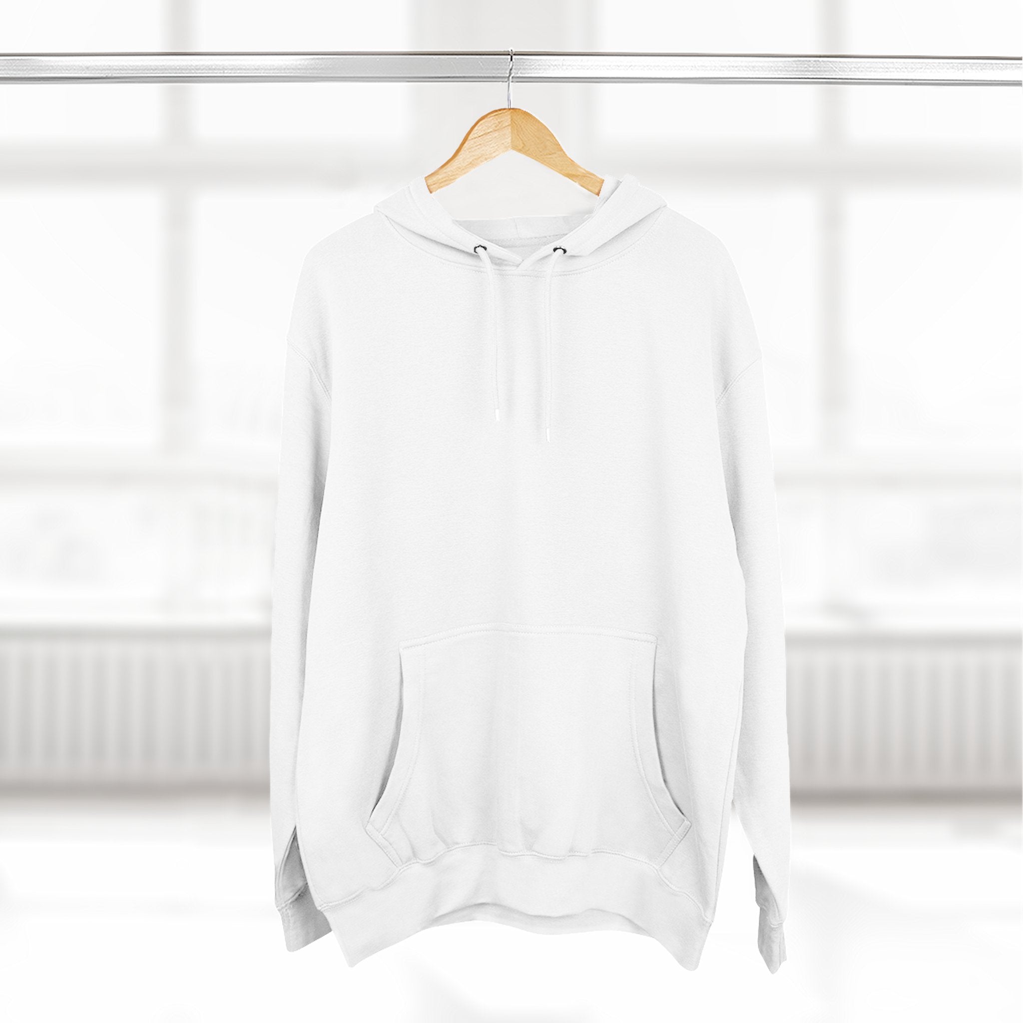 Three-Panel Fleece Hoodie — Cozy Layered Pullover