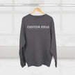 Custom Swag Crewneck Sweatshirt — Minimal Text Graphic Pullover