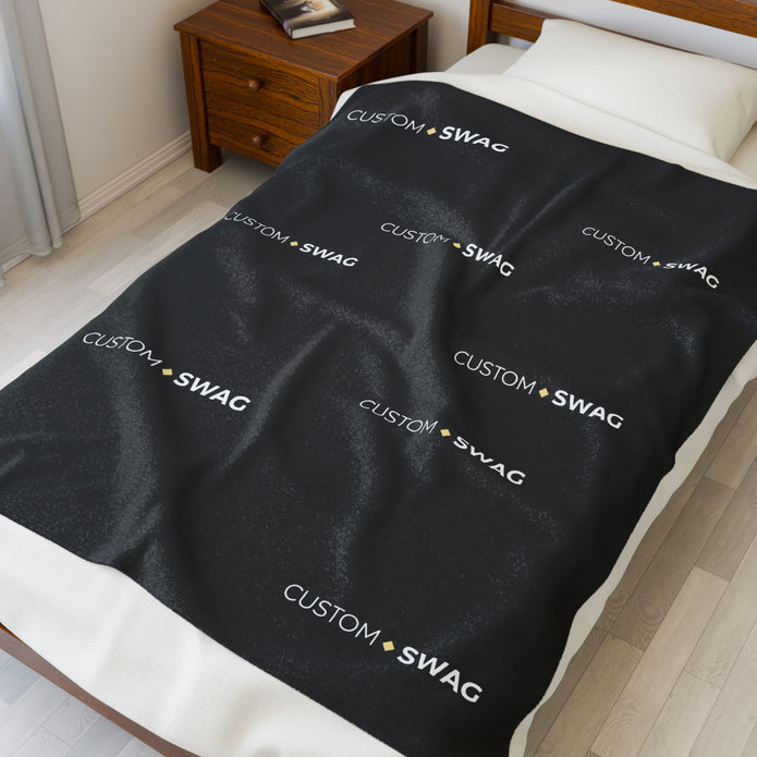 Velveteen Plush Blanket — Soft Luxe Throw for Cozy Home, Bed & Travel