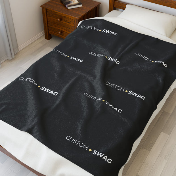 Velveteen Plush Blanket — Soft Luxe Throw for Cozy Home, Bed & Travel