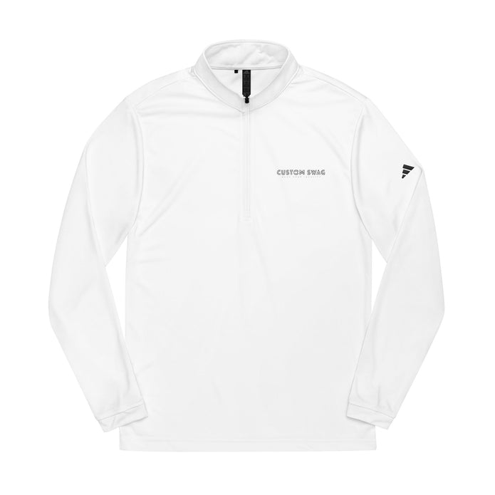 Embroidered Quarter-Zip Pullover — Lightweight adidas® Golf Top