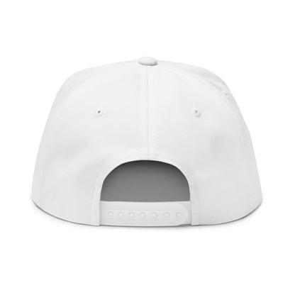 Embroidered Flat Bill Cap — Custom SWAG Minimal Logo Snapback
