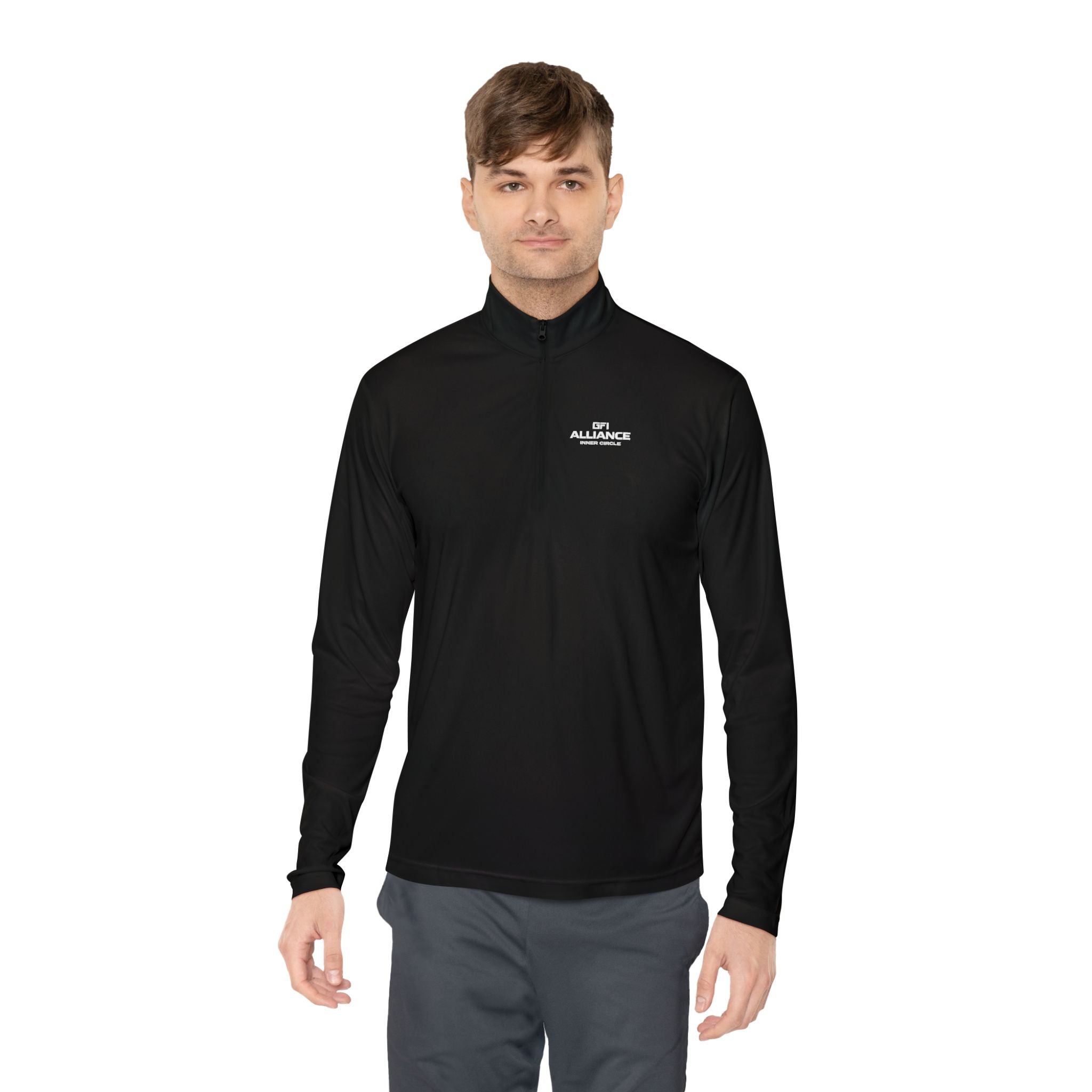 Classic White Quarter-Zip Pullover