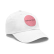 Leather Patch Dad Hat — Custom Swag Embroidered Round Patch