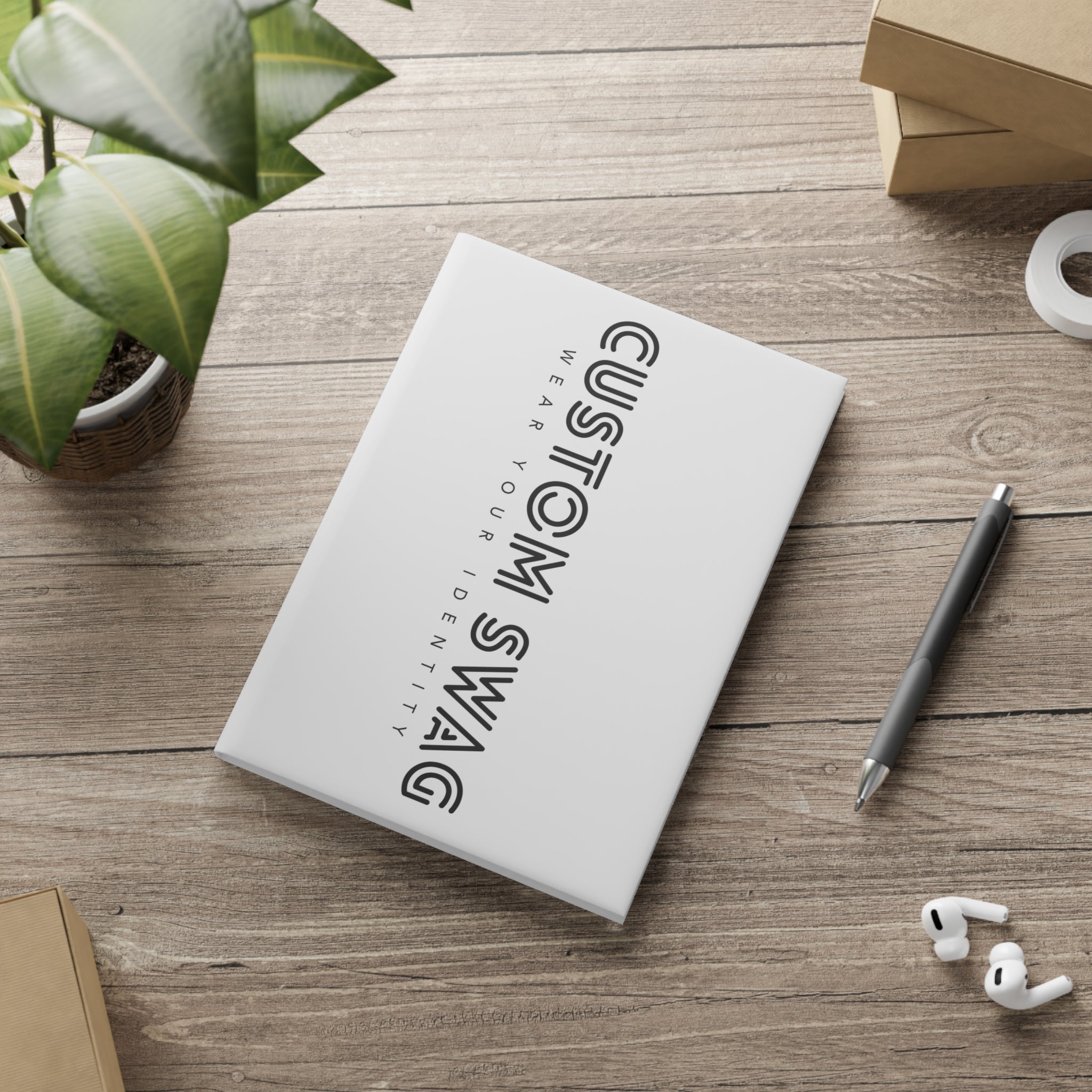 Custom Swag Hardcover Notebook — 