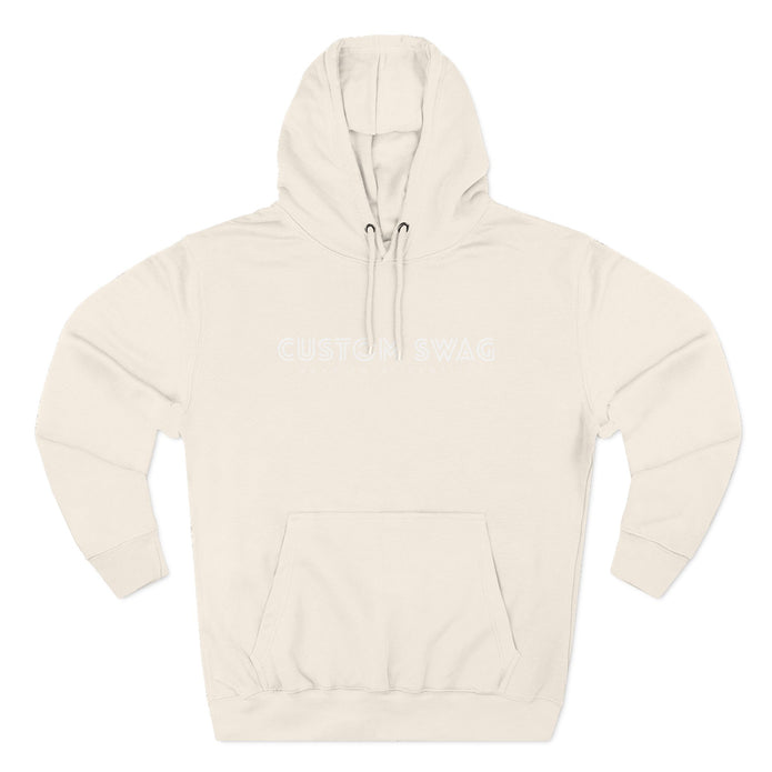 Three-Panel Fleece Hoodie — Cozy Layered Pullover
