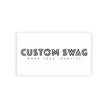 Business Cards — Minimal Black & White Vertical Custom Swag Cards