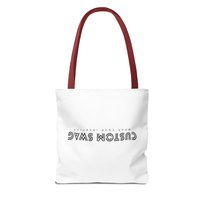 Custom Swag Tote Bag – Minimalist 'Custom Swag: Wear Your Identity' Canvas Tote