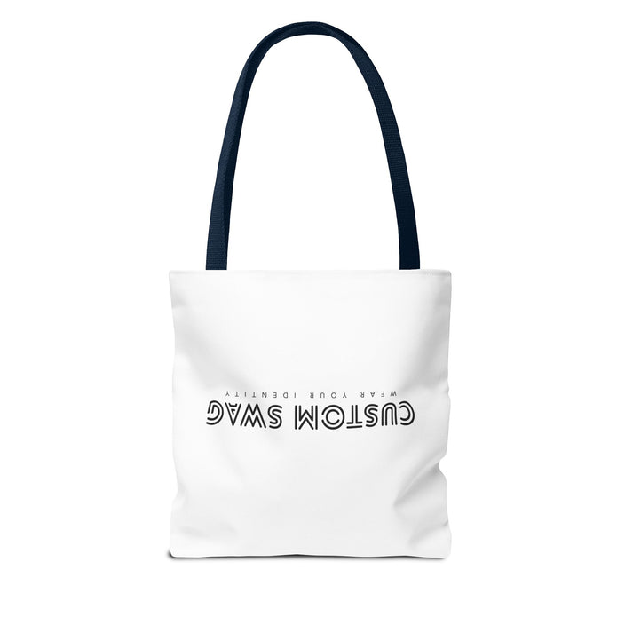 Custom Swag Tote Bag – Minimalist 'Custom Swag: Wear Your Identity' Canvas Tote