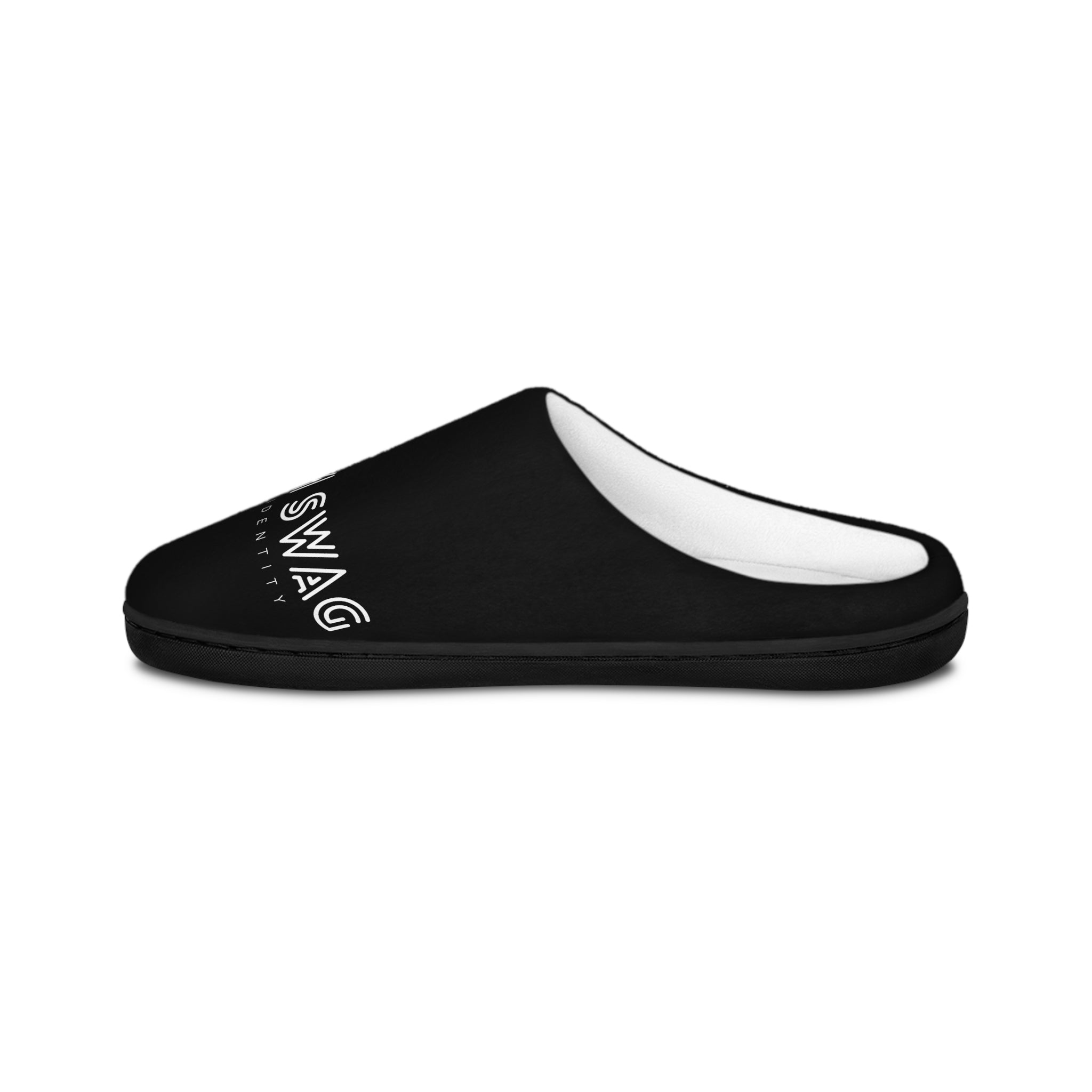 Custom Text Men's Indoor Slippers — Personalized Cozy House Shoes