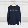 Custom Swag Crewneck Sweatshirt — Minimal Text Graphic Pullover