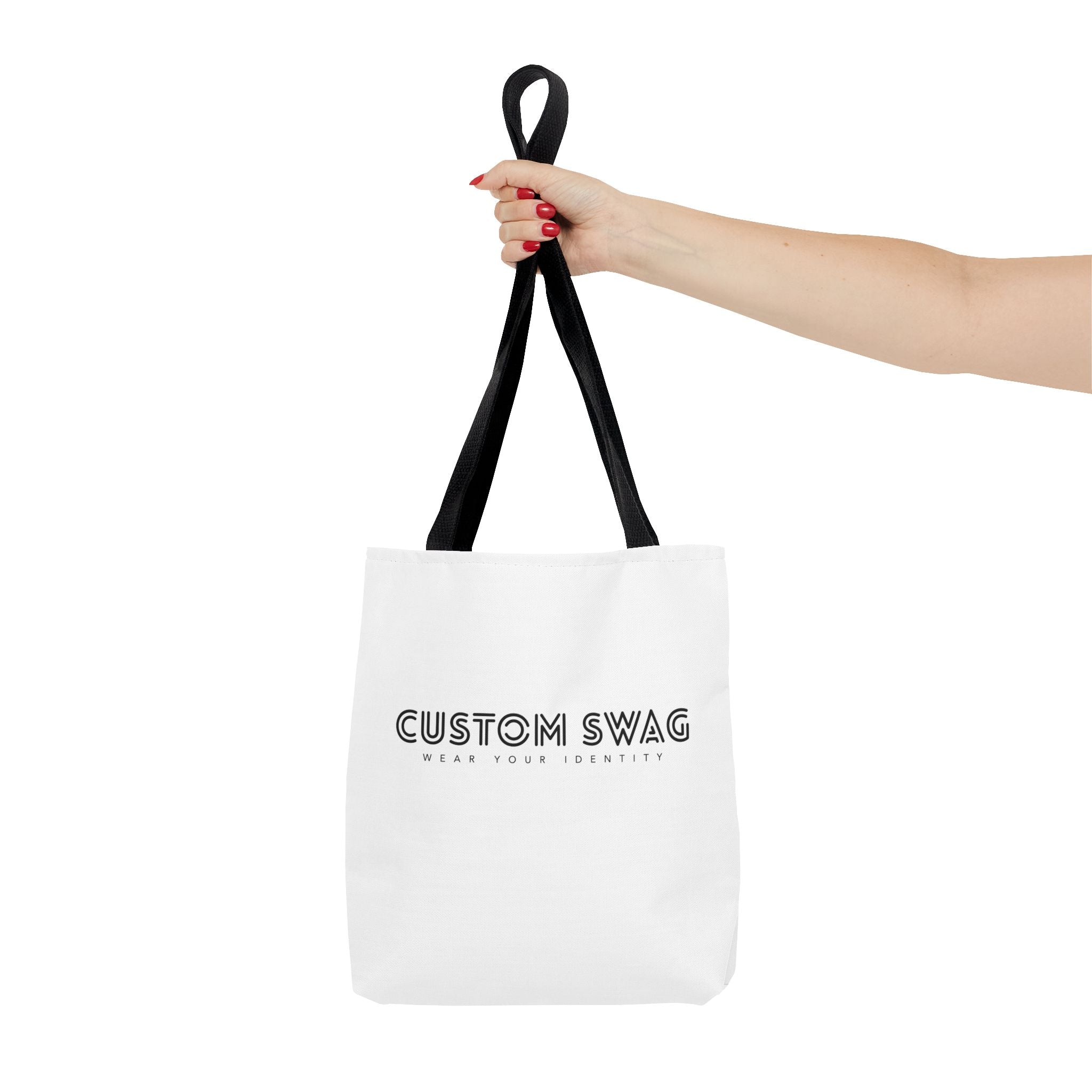 Custom Swag Tote Bag – Minimalist 'Custom Swag: Wear Your Identity' Canvas Tote