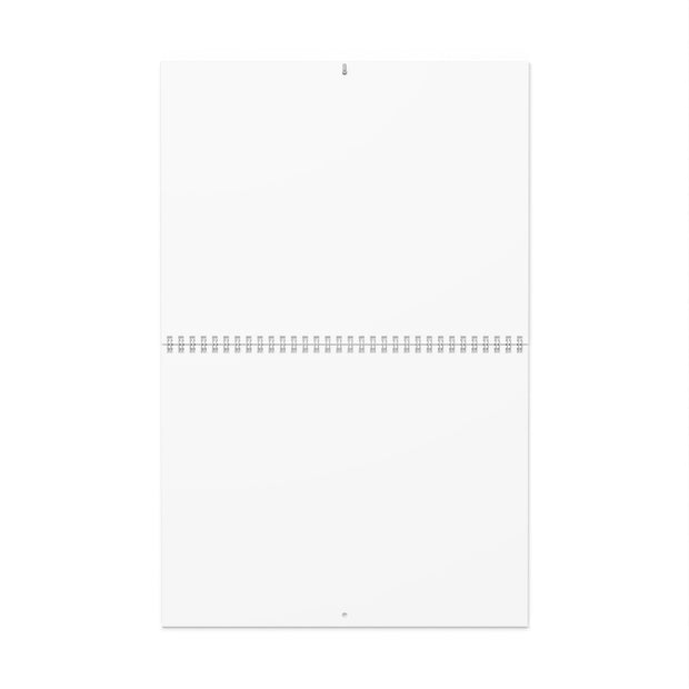 Blank Wall Calendar — Minimalist Two-Page Hanging Calendar for Custom Prints & Personalization