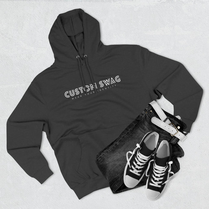 Three-Panel Fleece Hoodie — Cozy Layered Pullover