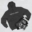 Three-Panel Fleece Hoodie — Cozy Layered Pullover