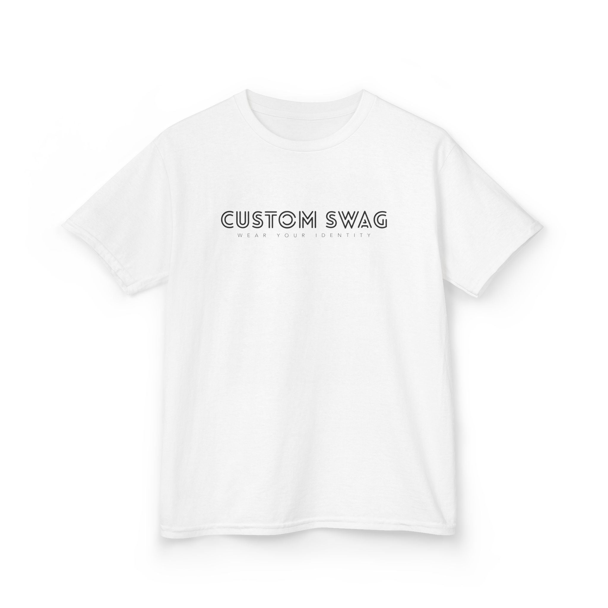 Kids Tee — 'Custom Swag' Minimalist Graphic Shirt