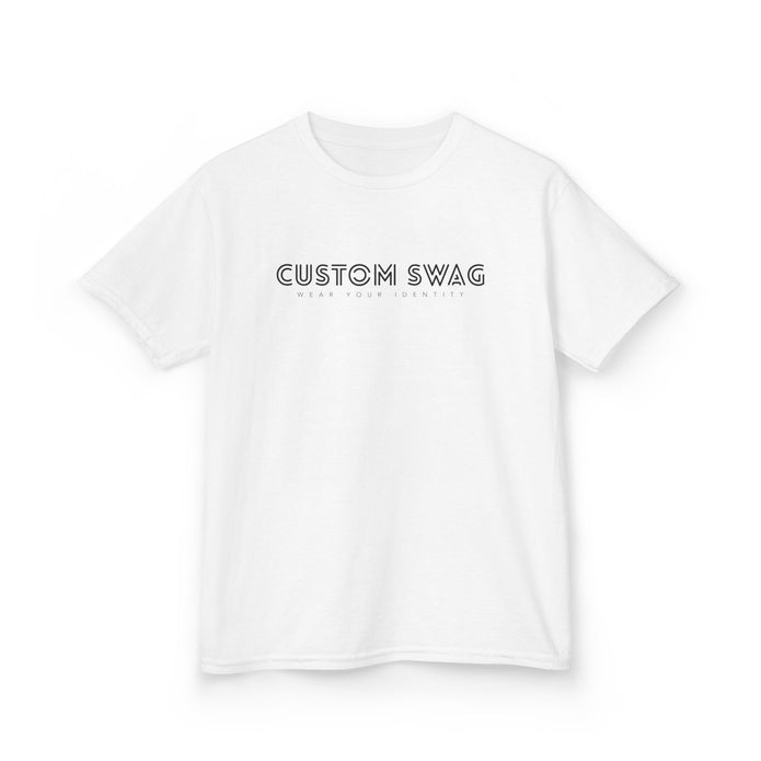 Kids Tee — 'Custom Swag' Minimalist Graphic Shirt