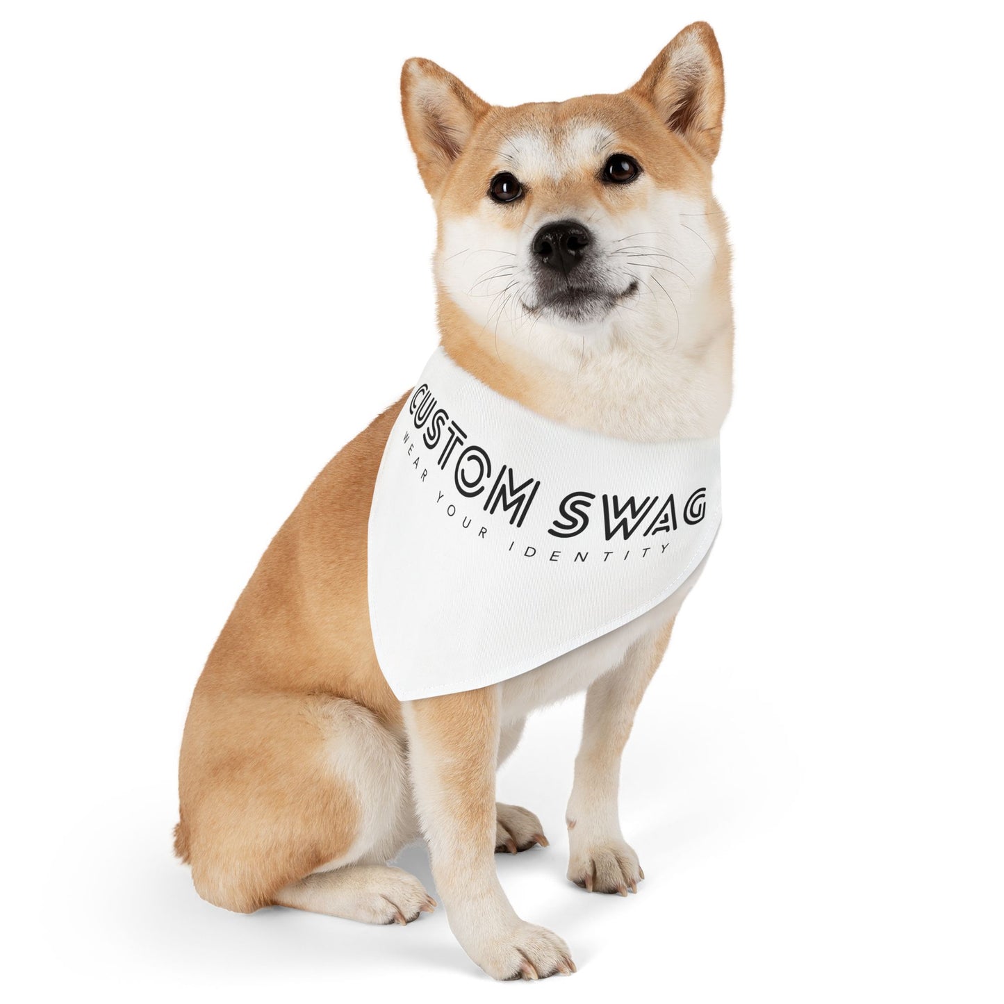 Custom Swag Pet Bandana Collar — Personalized 'Custom Swag: Wear Your Identity' Dog & Cat Bandana