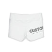 Custom Logo Yoga Shorts — Women's High-Waist Polyester Activewear