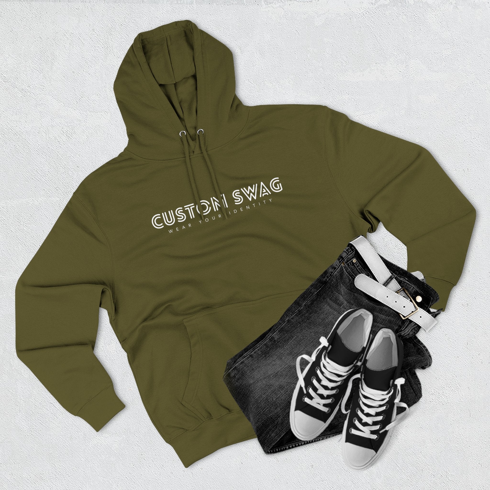Three-Panel Fleece Hoodie — Cozy Layered Pullover