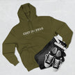 Three-Panel Fleece Hoodie — Cozy Layered Pullover