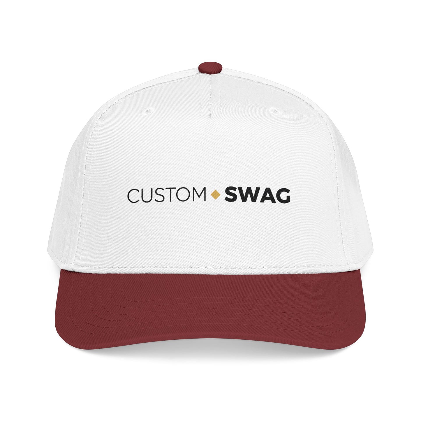 Custom Swag Mid-Profile Baseball Cap — "Wear Your Identity" Embroidered Hat