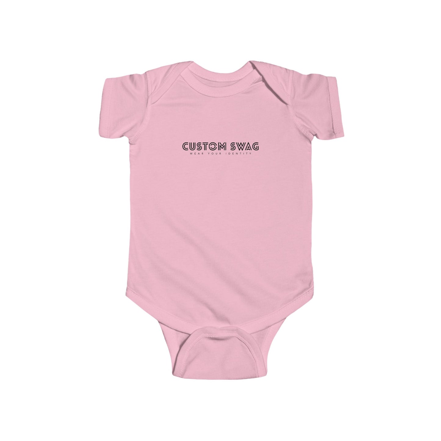 Infant Bodysuit — "Custom Swag" Minimal Gothic Baby Onesie