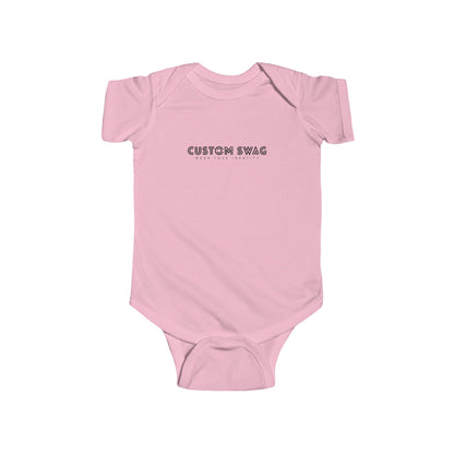 Infant Bodysuit — "Custom Swag" Minimal Gothic Baby Onesie