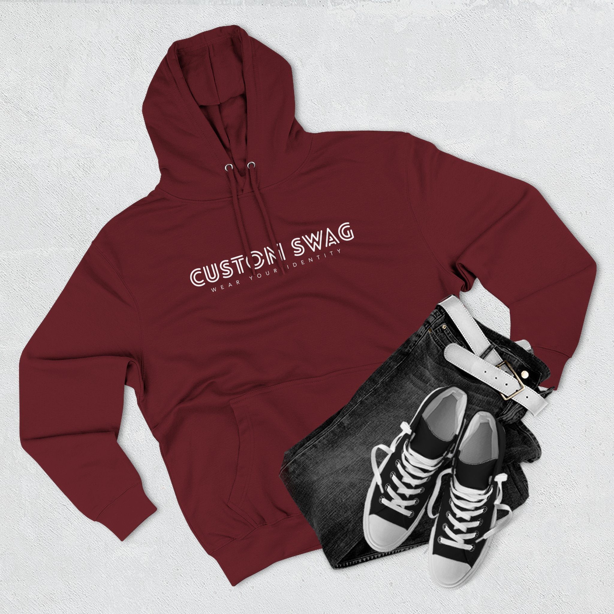 Three-Panel Fleece Hoodie — Cozy Layered Pullover