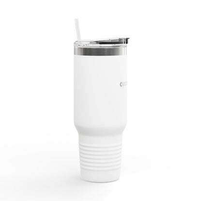 40oz Insulated Travel Mug — Custom Swag Stainless Steel Tumbler with Lid & Straw