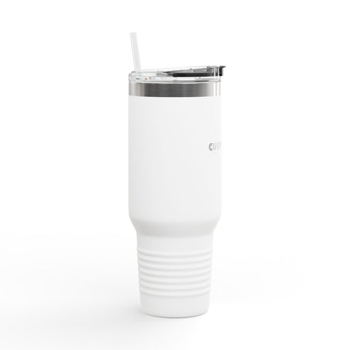 40oz Insulated Travel Mug — Custom Swag Stainless Steel Tumbler with Lid & Straw