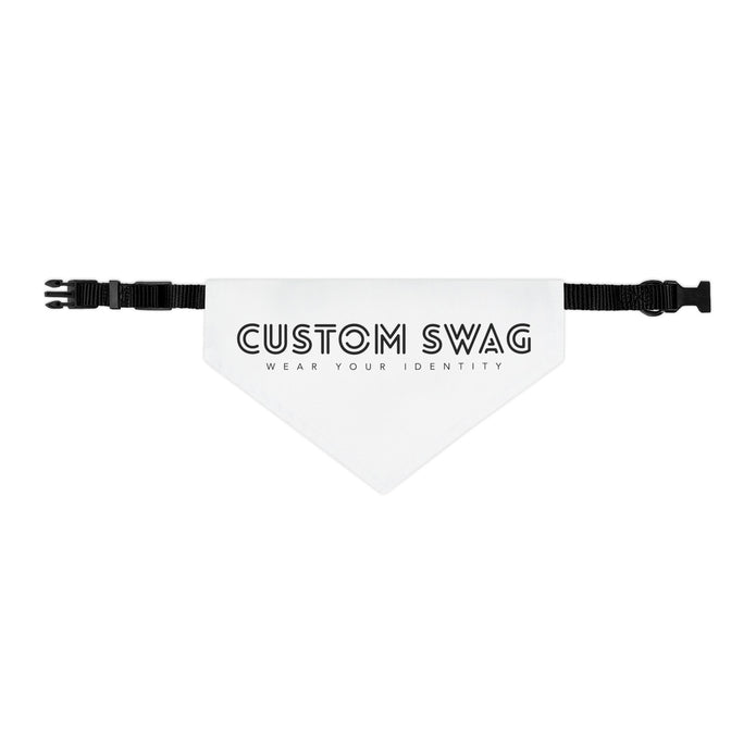 Custom Swag Pet Bandana Collar — Personalized 'Custom Swag: Wear Your Identity' Dog & Cat Bandana