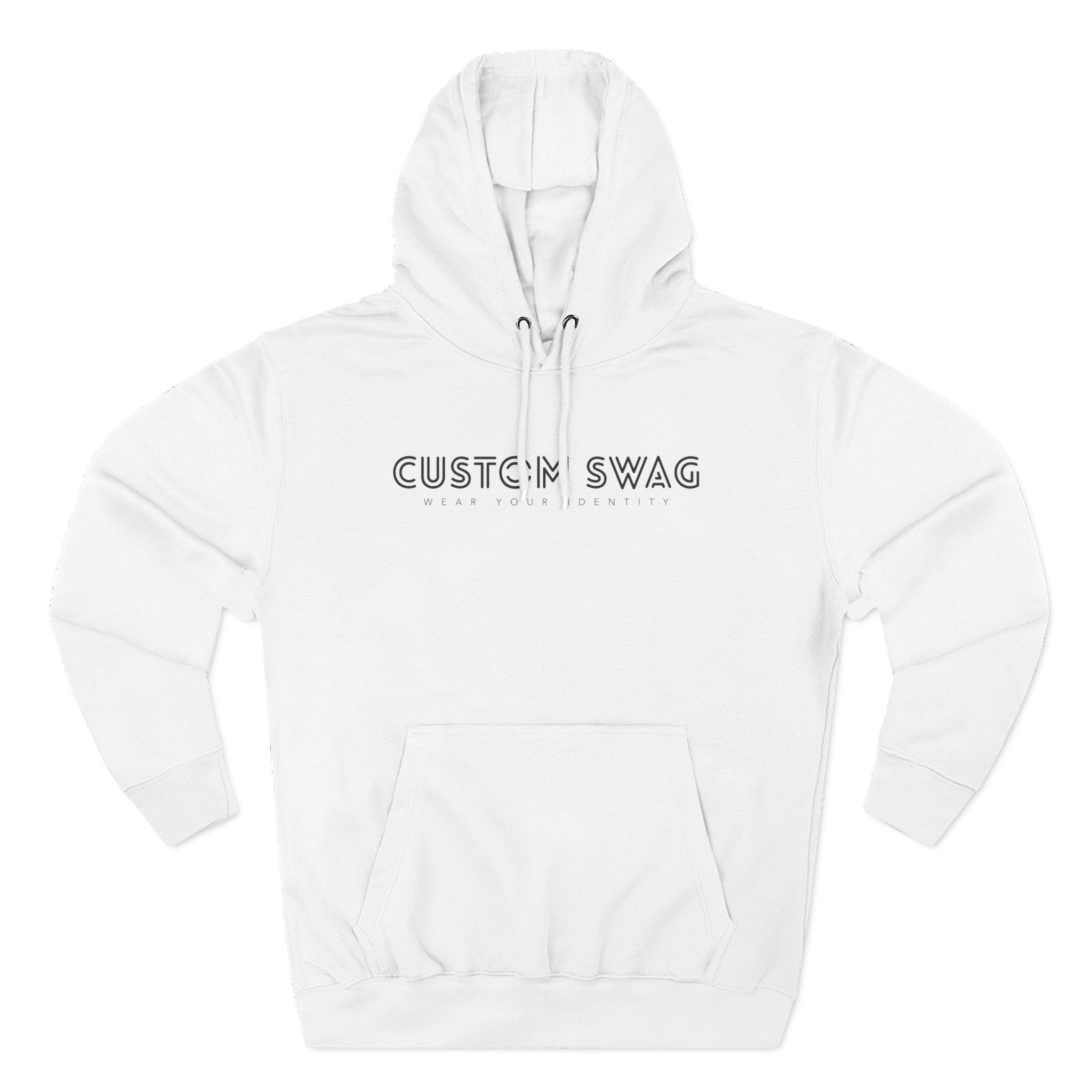 Minimal 'CUSTOM SWAG' Fleece Hoodie