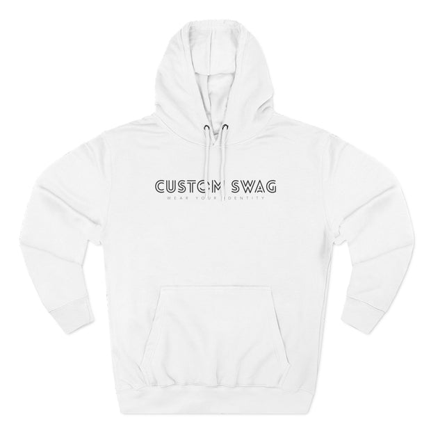 Minimal 'CUSTOM SWAG' Fleece Hoodie