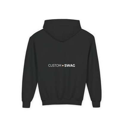 Youth Hoodie – "Custom Swag" Minimalist Crewneck-Style Pullover