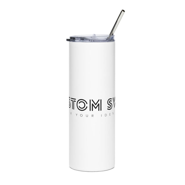 Custom 20oz Stainless Steel Tumbler — Slim Insulated Travel Cup (Personalize Text)