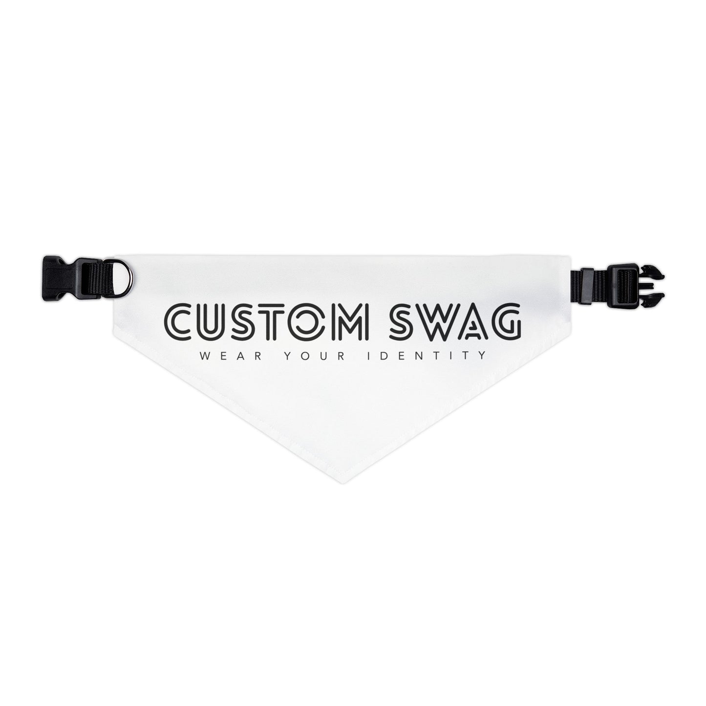 Custom Swag Pet Bandana Collar — Personalized 'Custom Swag: Wear Your Identity' Dog & Cat Bandana