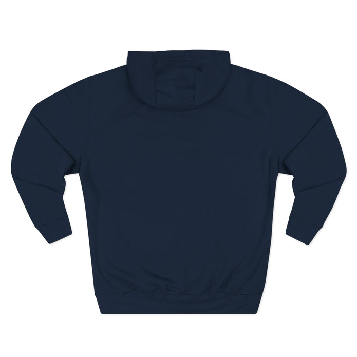Three-Panel Fleece Hoodie — Cozy Layered Pullover
