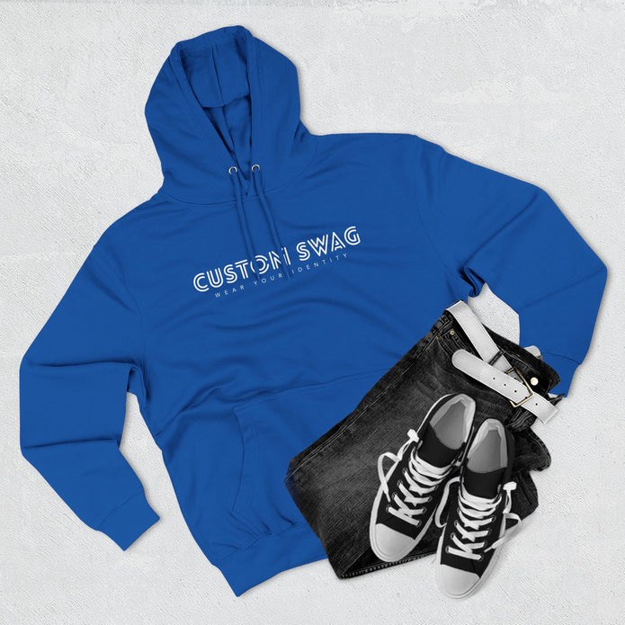 Three-Panel Fleece Hoodie — Cozy Layered Pullover