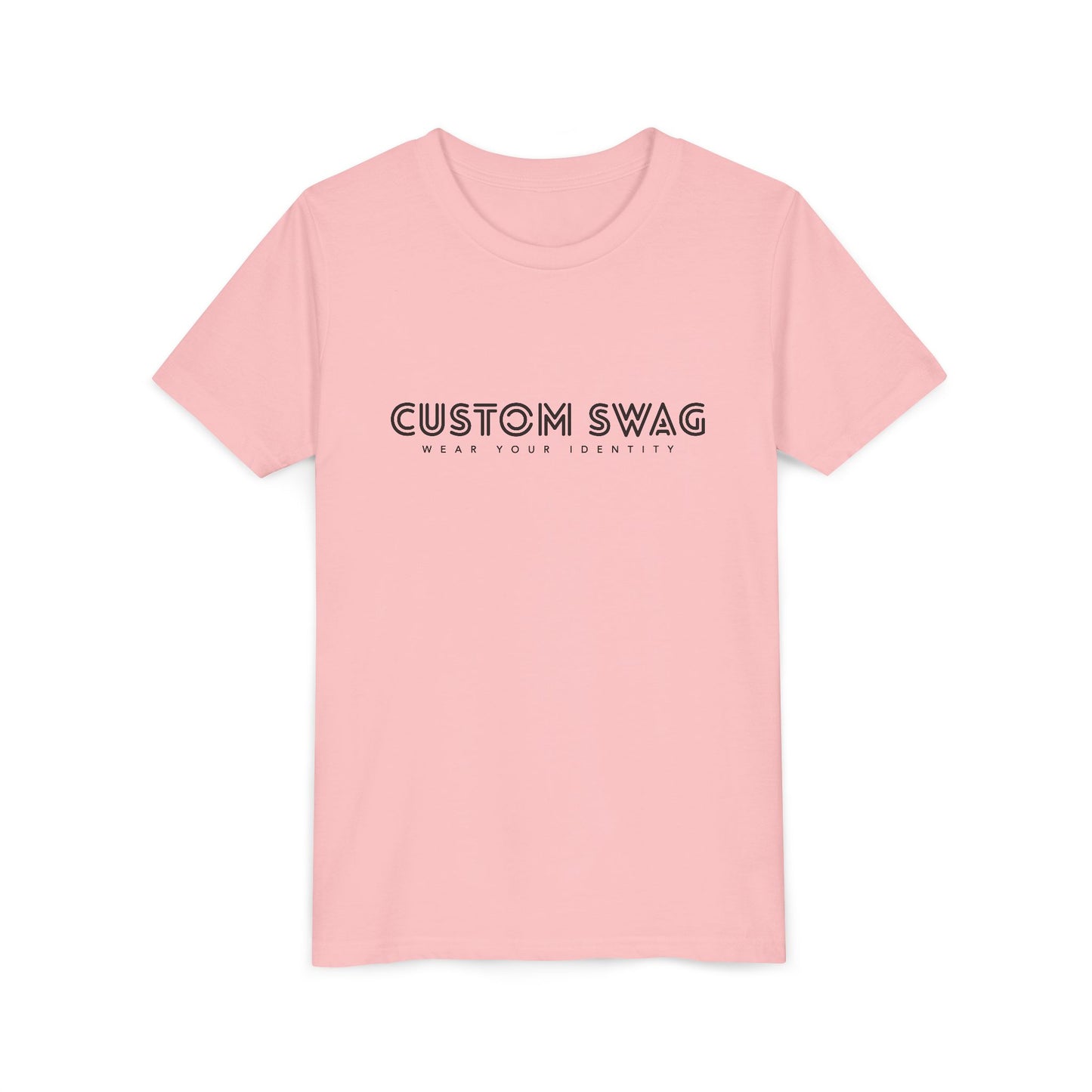 Youth Tee "Custom Swag" Minimalist Logo Kids T‑Shirt