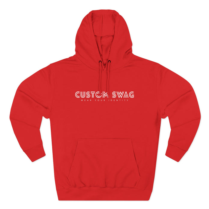 Three-Panel Fleece Hoodie — Cozy Layered Pullover