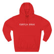 Three-Panel Fleece Hoodie — Cozy Layered Pullover