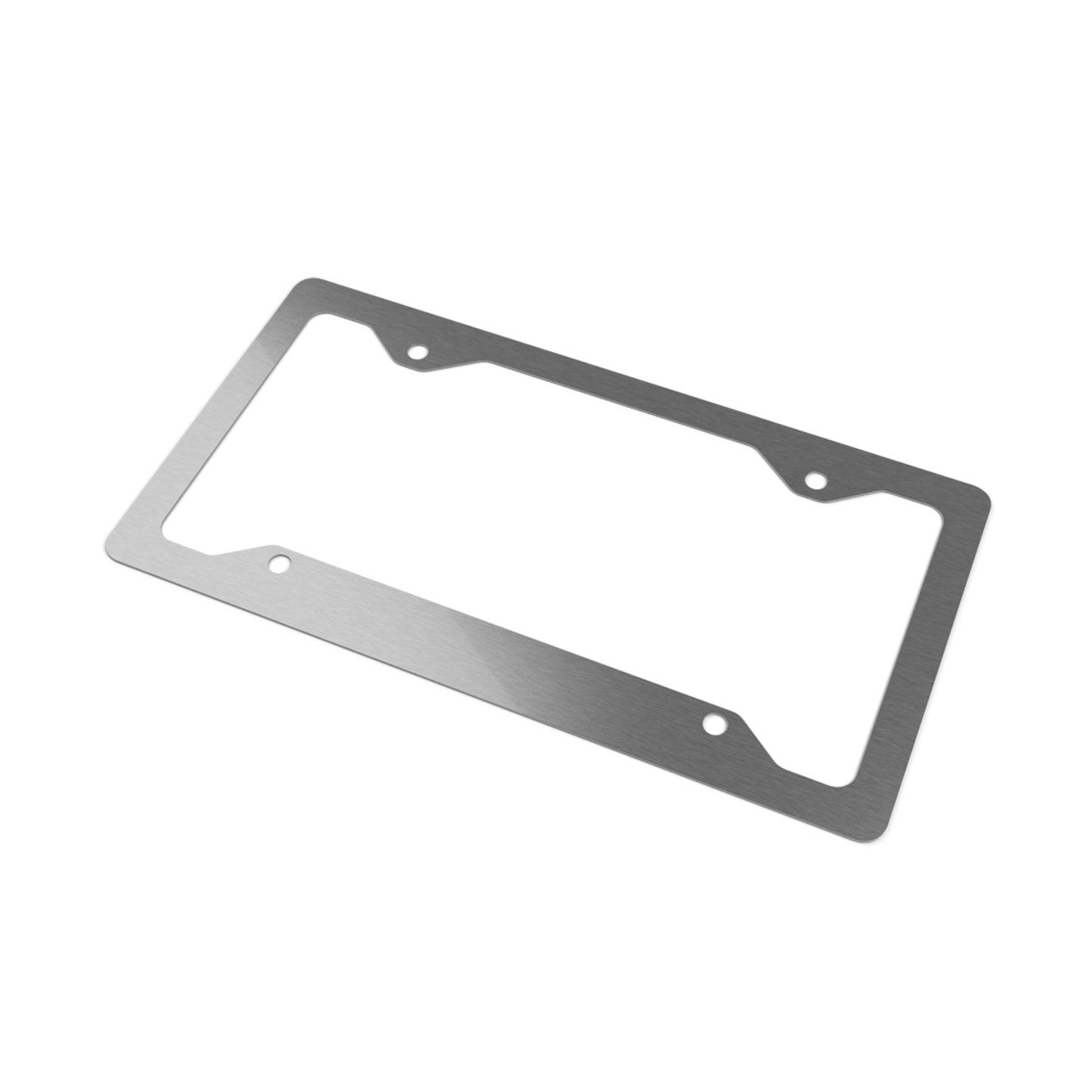 Metal License Plate Frame — Custom Engraved Car Tag Border